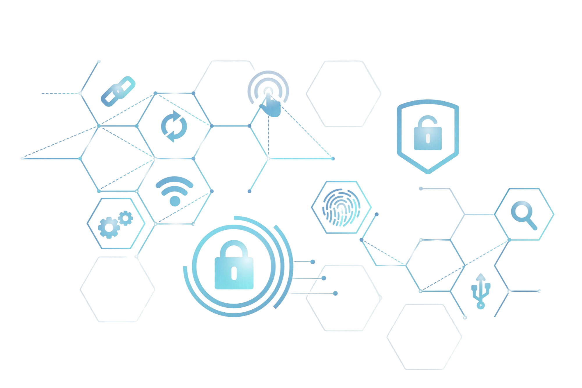 Ilustracion de seguridad y cumplimiento en banca empresarial