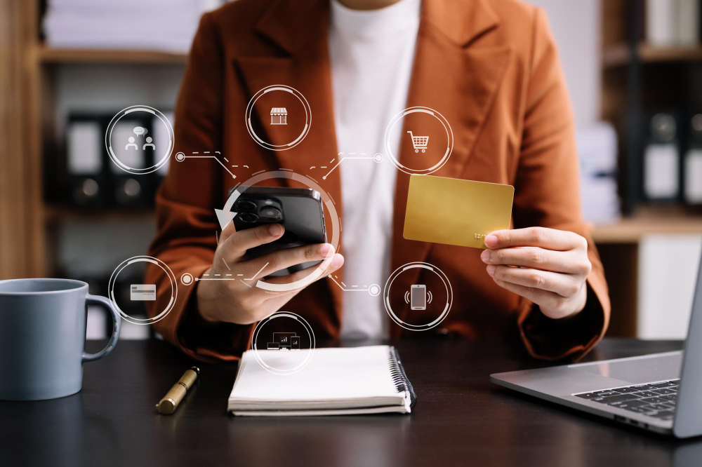 Funciones de banca personal BinaxPay y panel de cuenta